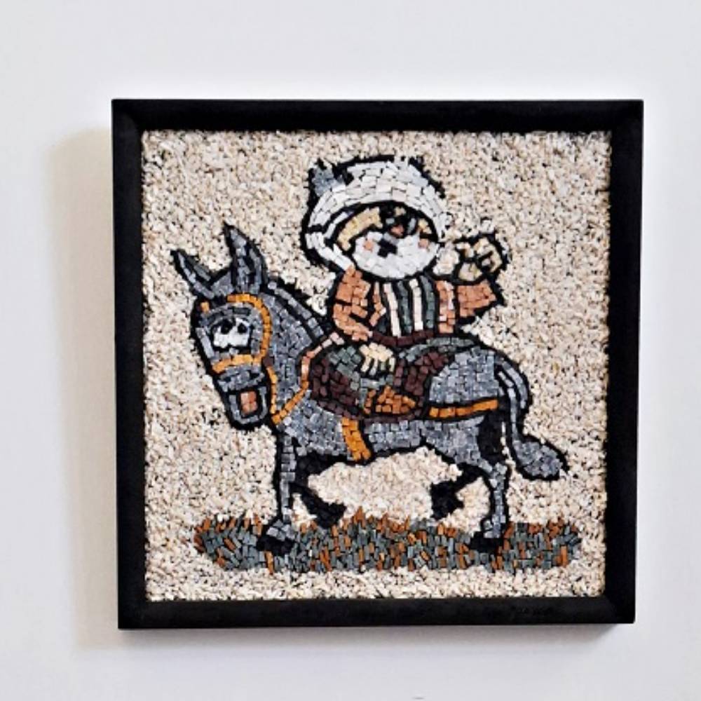 Nasrettin Hoca Taş Mozaik Tablo K2266